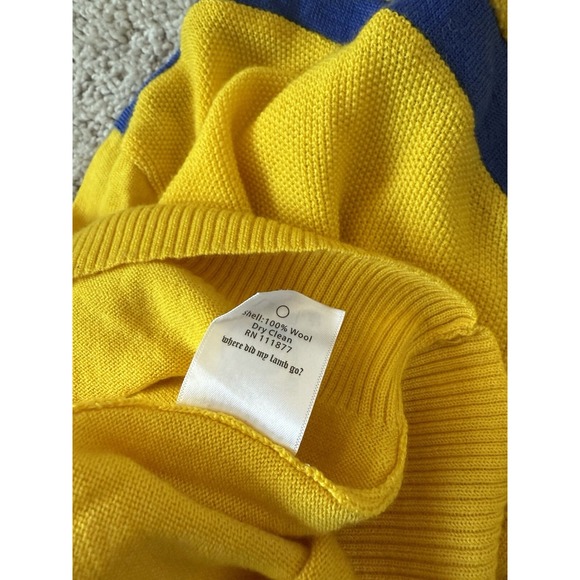 VTG l.a.m.b. sweater fall 2008 yellow Turtleneck Long Sleeve Size XS Women's Y2K - Picture 8 of 8